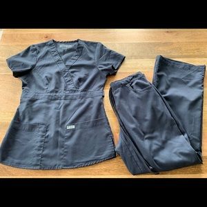 Grey’s Anatomy by Barco Metal Gray Scrub Set